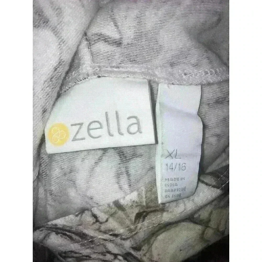 NEW Zella Girls Marbel Print hoodie Long Sleeve Sweatshirt Size XL 14-16